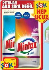 MİNTAX TOZ DETERJAN BEYAZLAR/RENKLİLER 10 KG